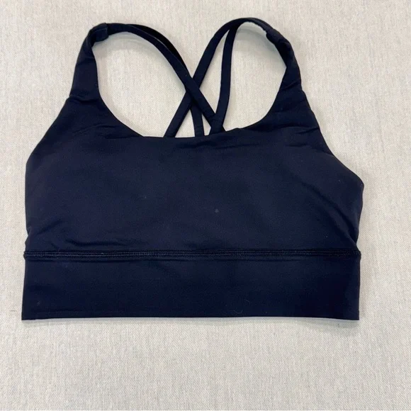 Lululemon Energy Longline Bra Medium Support Black Sz 6 - Picture 4 of 8